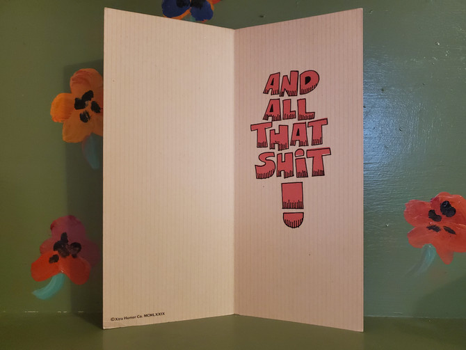 Adult Naughty Humor Valentine Greeting Card And All That Gag Gift Joke Sex Cartoon Novelty Mid Century Modern Retro Vintage