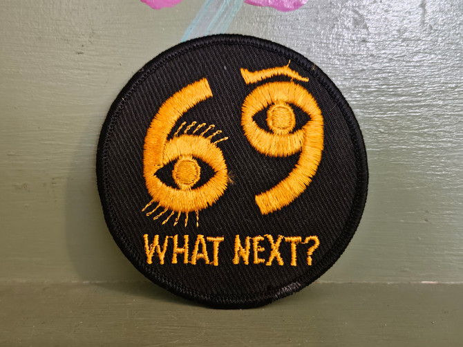 Vintage cloth patch 69 what next