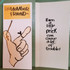 Vintage Funny greeting card adult finger Little Prick Penis