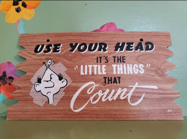 Use Head Vintage Use Your Head Comic Postcard | Mid Century Moderation