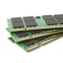 Three sticks of computer ram