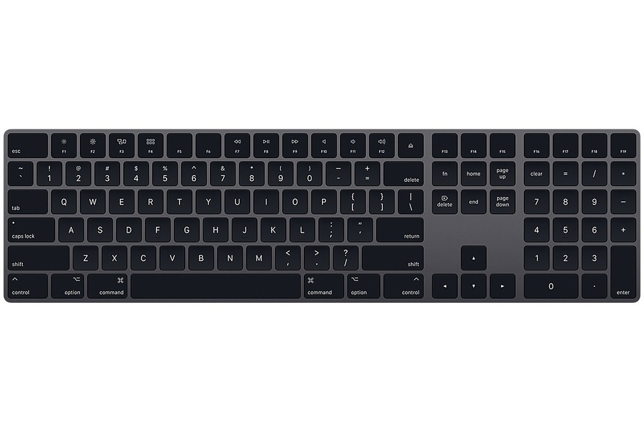 apple space gray keyboard without numeric keypad