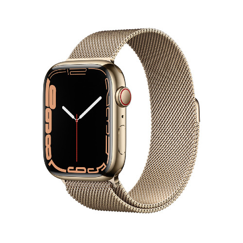 Clearance*: Apple Watch (Series 7, 41mm Cellular, Gold Stainless Steel)
