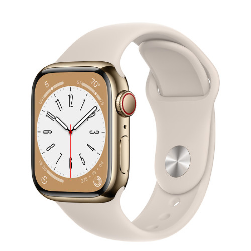 Fair Condition*: Apple Watch (Series 8, 45mm, Gold Stainless Steel)