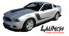 Ford Mustang LAUNCH Hood Side Door Hockey Stripes Body Decals Vinyl Graphics Kit 2010 2011 2012 Models