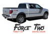 Ford F-150 FORCE TWO DIGITAL Appearance Package Hockey Side Door Vinyl Graphic Decal Kit for 2009-2014 or 2015 2016 2017 2018 2019