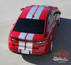 Dodge Dart RALLY Bumper to Bumper 10 inch Rally Racing Stripes Vinyl Graphic Decals for 2013 2014 2015 2016