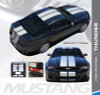 Ford Mustang THUNDER Lemans Style 10 Inch Hood Roof Trunk Racing Rally Stripes Vinyl Graphics Decals Kit 2013 2014