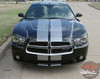 Dodge Charger N-CHARGE RALLY Racing Stripes 10 Inch Vinyl Graphics Rally Striping Decals Kit for 2011 2012 2013 2014 Models