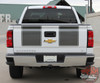 Chevy Silverado RALLY 1500 Rally Edition Style Hood Tailgate Vinyl Graphic Decal Racing Stripe Kit fits 2014 2015