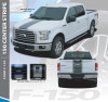 Ford F-150 CENTER STRIPE 15 Center Hood Tailgate Racing Stripes Vinyl Graphics Decals Kit for 2015 2016 2017 2018 2019
