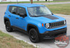 Jeep Renegade HOOD Trailhawk Style Center Hood Blackout Decal Vinyl Graphic Stripe Kit for 2014 2015 2016 2017 2018 2019 2020 2021 2022 2023 2024