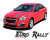 Chevy Cruze EURO RALLY Euro Offset Hood Rally Racing Stripes Vinyl Graphics Decals Kit 2011 2012 2013 2014 2015 2016