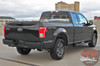 Ford F-150 RODE TAILGATE Pre-Cut Emblem Blackout Vinyl Graphic Decal Stripe Kit for 2015 2016 2017 Models