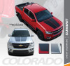 Chevy Colorado SUMMIT Hood Dual Racing Stripe Factory Style Hood Package Vinyl Graphic Decal Kit fits 2015 2016 2017 2018 2019