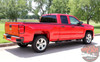 Chevy Silverado Door Stripes ACCELERATOR Upper Body Line Accent Rally Side Vinyl Graphic Decal Kit for 2014 2015 2016 2017 2018