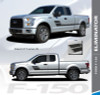 Ford F-150 ELIMINATOR Side Door Hockey Stick Rally Stripes Vinyl Graphics Decals Kit for 2015 2016 2017 2018 2019
