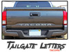 Toyota Tacoma Tailgate TEXT Letters Lettering Accent Trim Vinyl Graphic Striping Decal Kit 2015-2023