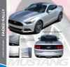 Ford Mustang FADED RALLY Digital Fade Racing Stripes Hood Roof Spoiler Striping Vinyl Graphics Kit fits 2015 2016 2017 Models