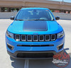 Jeep Compass BEARING VOID Hood Vinyl Graphics Decal Stripe Kit 2017 2018 2019 2020 2021 2022 2023 2024