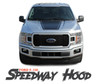 Ford F-150 SPEEDWAY HOOD Special Edition Style Hood Blackout Stripe Vinyl Graphics Decals Kit 2015 2016 2017 2018 2019