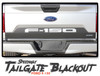 Ford F-150 SPEEDWAY TAILGATE BLACKOUT Rear Stripe Vinyl Graphics Decals Kit 2018 2019