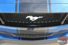 Ford Mustang Racing Stripes HYPER RALLY Center Hood Roof Trunk Racing Rally Stripes Vinyl Graphics Decals Kit 2018 2019 2020 2021