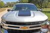 Chevy Silverado Hood Decals Trail Hood T-BOSS HOOD Stripe Vinyl Graphic Kit fits 2019 2020 2021 2022 2023 2024