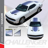 SHAKER : 2015-2018 2019 2020 2021 2022 2023 Dodge Challenger Factory OEM "Shaker Style" Hood Roof Trunk Vinyl Rally Stripes Kit