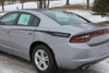 Side view of RECHARGE COMBO 15 : Dodge Charger Hood Decals and Side Stripe Decals