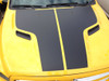 Front of Yellow Dodge Ram - 2015 Dodge Ram Hood Decals HEMI HOOD 2009-2015 2016 2017 2018