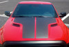 Front of Red Dodge Ram - 2015 Dodge Ram Hood Decals HEMI HOOD 2009-2015 2016 2017 2018