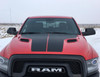 Hood of Red Dodge Ram - 2015 Dodge Ram Hood Decals HEMI HOOD 2009-2015 2016 2017 2018