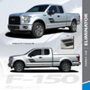 ELIMINATOR  : 2015-2020 Ford F-150 Side Door Hockey Stick Rally Stripes Vinyl Graphics and Decals Kit