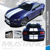 STALLION : 2015-2017 Ford Mustang Lemans Style 10" Wide Racing Rally Stripes Vinyl Graphics Kit