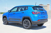 Rear of Blue 2019 Jeep Compass Stripes COURSE ROCKER 2017-2024