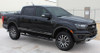 Front Angle View of 2019 Ford Ranger Side Decals RAPID ROCKER STRIPES 2019-2023