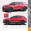 Chevy Blazer Side Stripes Decals SIDEKICK Vinyl Graphic Kits 2019 2020 2021 2022 2023 2024 Premium Auto Striping Vinyl (SCD-6819)