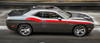 Side of red 2020 Dodge Challenger Side RT Stripes DUEL 15 Shaker 2015-2023