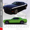 DUEL 15 : 2011-2018 2019 2020 2021 2022 2023 Dodge Challenger Vinyl Graphics Upper Door Strobe with R/T Decal Stripe Kit