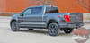 Side of Grey 2021 Ford F150 Stripe Graphics Package SWAY SIDE KIT 2021