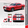 Dodge Challenger Hellcat Rally Racing Stripes Center HOLESHOT RALLY 2015-2023 2020 2021 2022 2023 Premium Auto Striping
