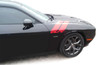 Black Dodge Challenger Hash Stripes DOUBLE BAR 2008-2023