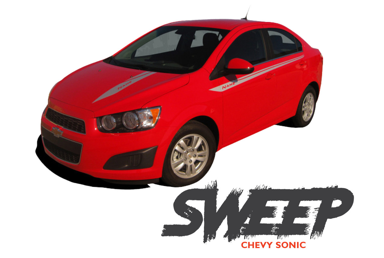 BOOM 20122016 Chevy Sonic Hood Graphic and Lower Rocker Panel Vinyl