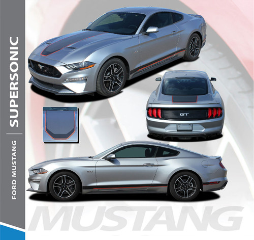 2021 Ford Mustang Racing Stripes SUPERSONIC MACH 1 Style Digital Print Hood Trunk Rocker Rally Stripes Vinyl Graphics Decals Kit 2018 2019 2020 2021 2021 Ford Mustang Racing Stripes SUPERSONIC MACH 1 Style Digital Print Hood Trunk Rocker Rally Stripes Vinyl Graphics Decals Kit 2018 2019 2020 2021