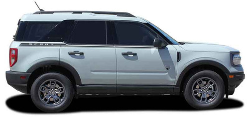 Profile view of 2021 Ford Bronco Side Stripes LINEAR SIDE 2021 and up All Models Profile view of 2021 Ford Bronco Side Stripes LINEAR SIDE 2021 and up All Models