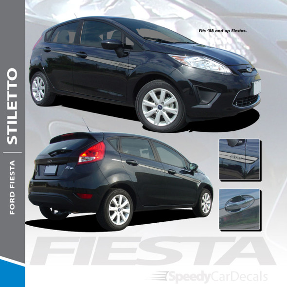 STILETTO : Vinyl Graphics Kit fits 2008-2016 Ford Fiesta