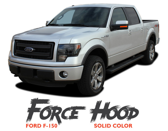 Ford F-150 FORCE HOOD Appearance Package Style Center Wide Vinyl Graphic Decal Kit 2009 2010 2011 2012 2013 2014