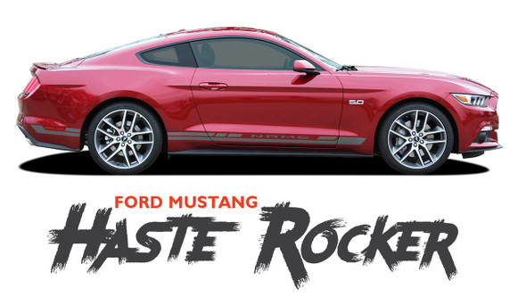 Ford Mustang HASTE Lower Rocker Panel Door Body Stripes Vinyl Graphic Decals 2015 2016 2017