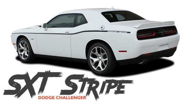 Dodge Challenger SXT SIDE STRIPE Factory OEM Side Door Body Vinyl Graphic Stripes 2011 2012 2013 2014 2015 2016 2017 2018 2019 2020 2021 2022 2023